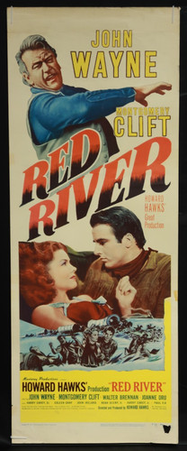 Inserto poster red river 1952 - red,