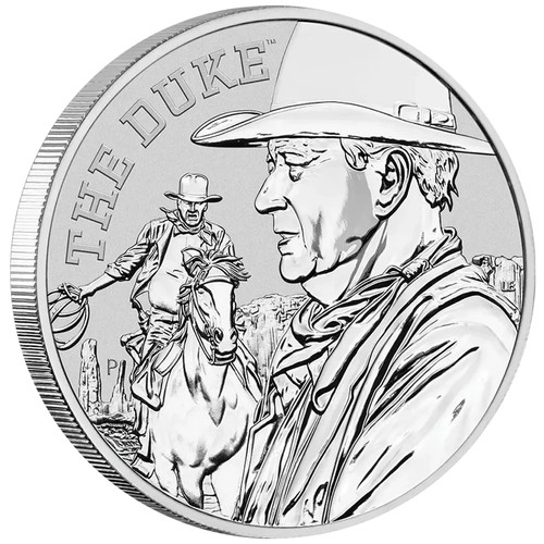 Moneta argento john wayne - john, wayne™
