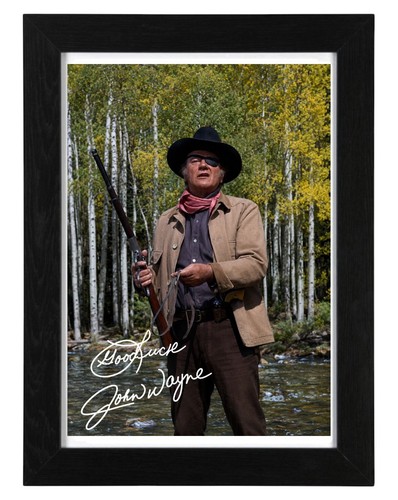 John wayne signed autograph - john,