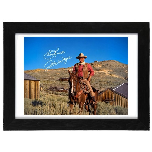 John wayne signed autograph - john,