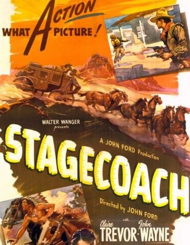 Stagecoach 1939 colorized - stagecoach,