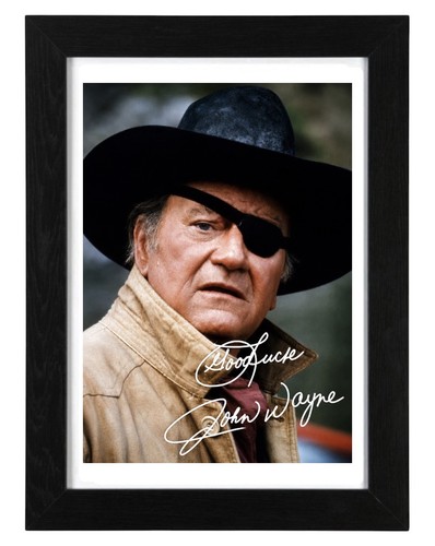 John wayne signed autograph - john,