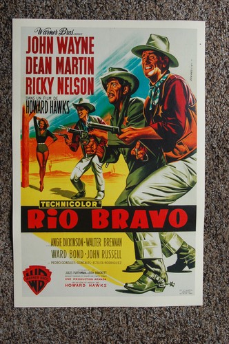 Rio bravo lobby card locandina - card,
