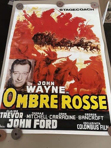 Poster cinema ombre rosse - poster, john