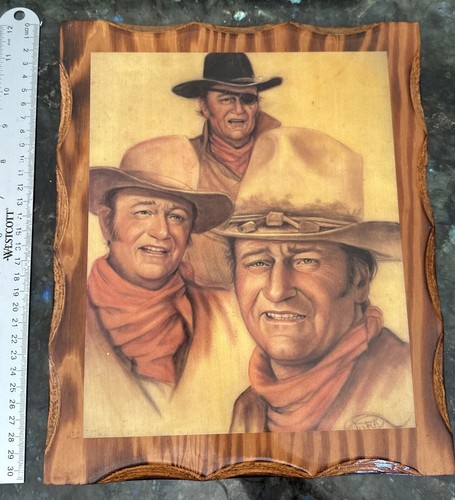 Rare vintage john wayne - wayne, wood